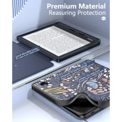 MoKo Coque pour Kobo Libra Colour 7 Pouces 2024, Étui de Protection Souple TPU Ultra-Mince et Léger Anti-Rayures avec Réveil/Som