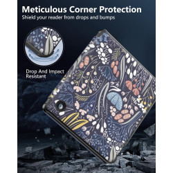 MoKo Coque pour Kobo Libra Colour 7 Pouces 2024, Étui de Protection Souple TPU Ultra-Mince et Léger Anti-Rayures avec Réveil/Som