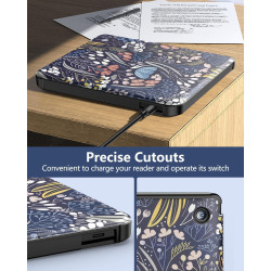 MoKo Coque pour Kobo Libra Colour 7 Pouces 2024, Étui de Protection Souple TPU Ultra-Mince et Léger Anti-Rayures avec Réveil/Som