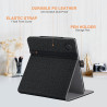 pour Kobo Libra Colour Étui avec Porte-Stylo,Sommeil Housse pour Kobo Libra 2 Coque avec Dragonne,Noir