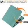 pour Kobo Libra Colour Étui avec Porte-Stylo,Sommeil Housse pour Kobo Libra 2 Coque avec Dragonne,Vert