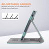 pour Kobo Libra Colour Étui avec Porte-Stylo,Sommeil Housse pour Kobo Libra 2 Coque avec Dragonne,Vert