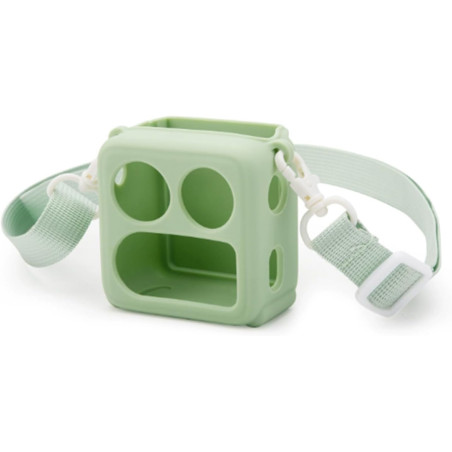 Coque en silicone pour Yoto Mini 2024 - Housse de protection multifonctionnelle avec espace pour carte et bandoulière