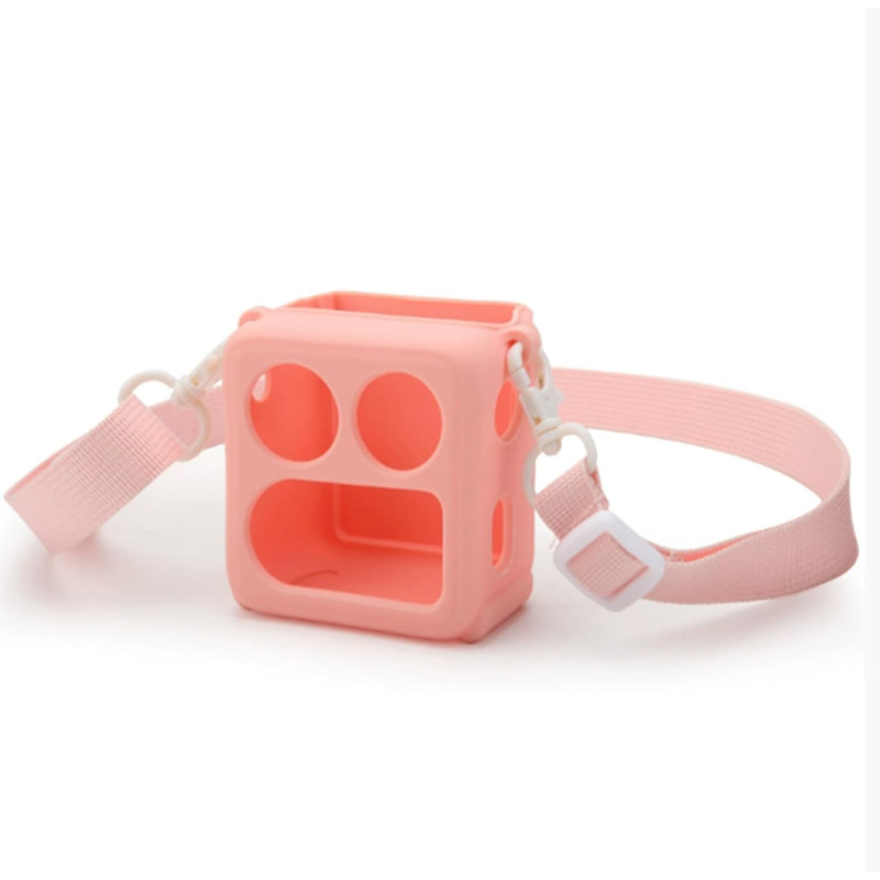 Coque en silicone pour Yoto Mini 2024 - Housse de protection multifonctionnelle avec espace pour carte et bandoulière