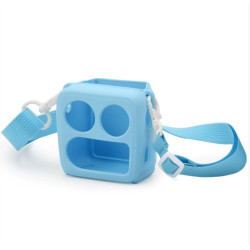 Coque en silicone pour Yoto Mini 2024 Housse de protection multifonction avec espace pour carte et bandoulière