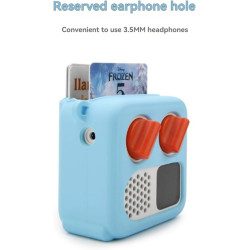 Coque en silicone pour Yoto Mini 2024 Housse de protection multifonction avec espace pour carte et bandoulière