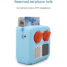 Coque en silicone pour Yoto Mini 2024 Housse de protection multifonction avec espace pour carte et bandoulière