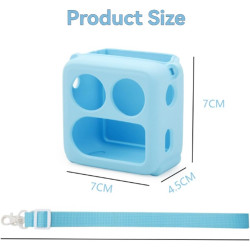 Coque en silicone pour Yoto Mini 2024 Housse de protection multifonction avec espace pour carte et bandoulière