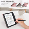 Tenano Coque Origami pour Kobo Libra Colour (Modèle : N428) Et Tolino Vision Colour 2024 avec Fonction Auto Veille/Réveil - Or R