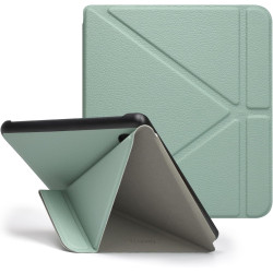 Tenano Coque Origami pour Kobo Libra Colour (Modèle : N428) Et Tolino Vision Colour 2024 avec Fonction Auto Veille/Réveil - Vert