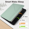 Tenano Coque Origami pour Kobo Libra Colour (Modèle : N428) Et Tolino Vision Colour 2024 avec Fonction Auto Veille/Réveil - Vert