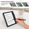 Tenano Coque Origami pour Kobo Libra Colour (Modèle : N428) Et Tolino Vision Colour 2024 avec Fonction Auto Veille/Réveil - Vert