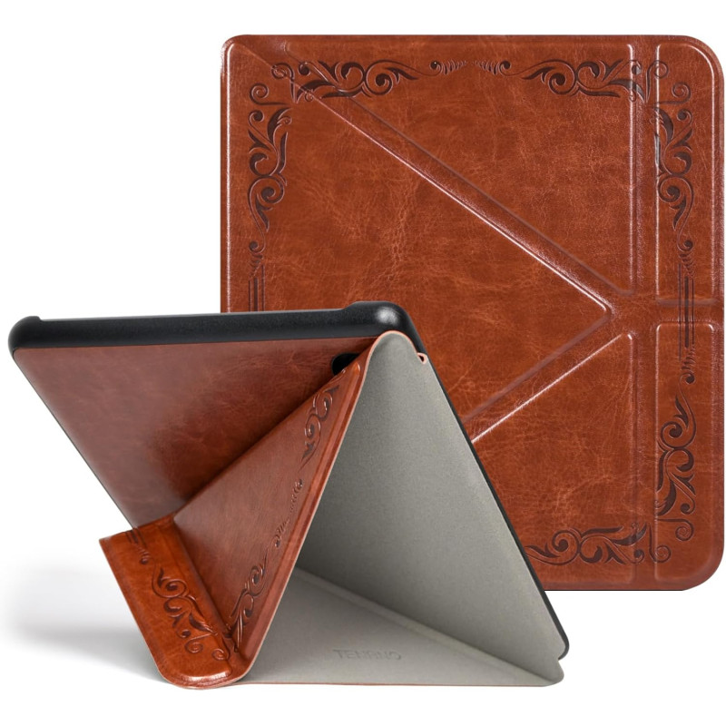 Tenano Coque Origami pour Kobo Libra Colour (Modèle : N428) Et Tolino Vision Colour 2024 avec Fonction Auto Veille/Réveil - Marr