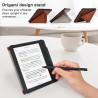 Tenano Coque Origami pour Kobo Libra Colour (Modèle : N428) Et Tolino Vision Colour 2024 avec Fonction Auto Veille/Réveil - Marr