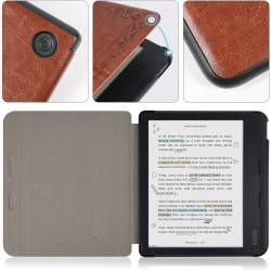 Tenano Coque Origami pour Kobo Libra Colour (Modèle : N428) Et Tolino Vision Colour 2024 avec Fonction Auto Veille/Réveil - Marr