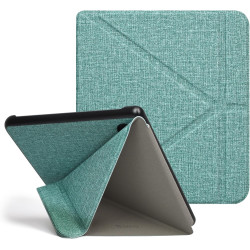 Tenano Coque Origami pour Kobo Libra Colour (Modèle : N428) Et Tolino Vision Colour 2024 avec Fonction Auto Veille/Réveil - Vert