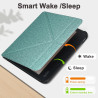 Tenano Coque Origami pour Kobo Libra Colour (Modèle : N428) Et Tolino Vision Colour 2024 avec Fonction Auto Veille/Réveil - Vert
