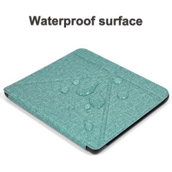 Tenano Coque Origami pour Kobo Libra Colour (Modèle : N428) Et Tolino Vision Colour 2024 avec Fonction Auto Veille/Réveil - Vert