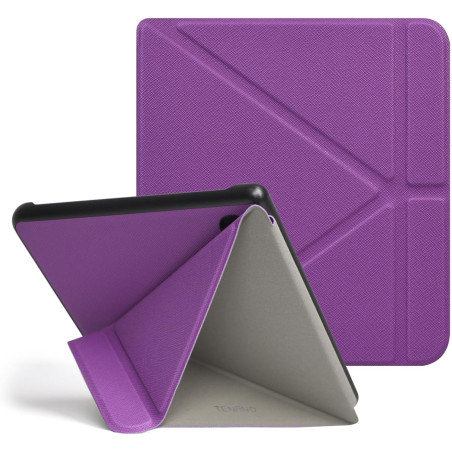 Tenano Coque Origami pour Kobo Libra Colour (Modèle : N428) Et Tolino Vision Colour 2024 avec Fonction Auto Veille/Réveil - Viol