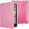 Moko coque pour 7" kindle paperblanc 12e gén 2025/2026 & kindle colorsoft 2024/2025, ultra clair souple et coque arrière paillet