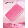 Moko coque pour 7" kindle paperblanc 12e gén 2025/2026 & kindle colorsoft 2024/2025, ultra clair souple et coque arrière paillet