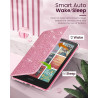 Moko coque pour 7" kindle paperblanc 12e gén 2025/2026 & kindle colorsoft 2024/2025, ultra clair souple et coque arrière paillet