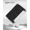 Moko coque pour 7" kindle paperblanc 12e gén 2025/2026 & kindle colorsoft 2024/2025, ultra clair souple et coque arrière paillet