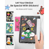 Moko coque pour 7" kindle paperblanc 12e gén 2025/2026 & kindle colorsoft 2024/2025, ultra clair souple et coque arrière paillet