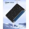 Moko coque pour 7" kindle paperblanc 12e gén 2025/2026 & kindle colorsoft 2024/2025, ultra clair souple et coque arrière paillet