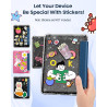Moko coque pour 7" kindle paperblanc 12e gén 2025/2026 & kindle colorsoft 2024/2025, ultra clair souple et coque arrière paillet