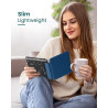 Moko coque pour 7" kindle paperblanc 12e gén 2025/2026 & kindle colorsoft 2024/2025, ultra clair souple et coque arrière paillet