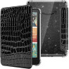 Moko coque pour 7" kindle paperblanc 12e gén 2025/2026 & kindle colorsoft 2024/2025, ultra clair souple et coque arrière paillet
