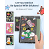 Moko coque pour 7" kindle paperblanc 12e gén 2025/2026 & kindle colorsoft 2024/2025, ultra clair souple et coque arrière paillet