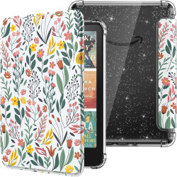 Moko coque pour 7" kindle paperblanc 12e gén 2025/2026 & kindle colorsoft 2024/2025, ultra clair souple et coque arrière paillet