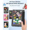 Moko coque pour 7" kindle paperblanc 12e gén 2025/2026 & kindle colorsoft 2024/2025, ultra clair souple et coque arrière paillet