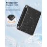 Moko coque pour 7" kindle paperblanc 12e gén 2025/2026 & kindle colorsoft 2024/2025, ultra clair souple et coque arrière paillet