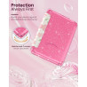 Moko coque pour 7" kindle paperblanc 12e gén 2025/2026 & kindle colorsoft 2024/2025, ultra clair souple et coque arrière paillet