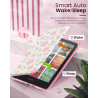 Moko coque pour 7" kindle paperblanc 12e gén 2025/2026 & kindle colorsoft 2024/2025, ultra clair souple et coque arrière paillet