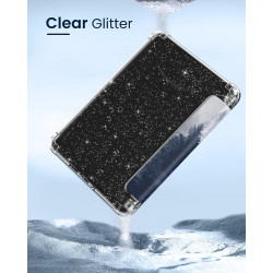 Moko coque pour 7" kindle paperblanc 12e gén 2025/2026 & kindle colorsoft 2024/2025, ultra clair souple et coque arrière paillet