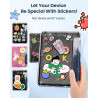 Moko coque pour 7" kindle paperblanc 12e gén 2025/2026 & kindle colorsoft 2024/2025, ultra clair souple et coque arrière paillet