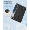 Moko coque pour 7" kindle paperblanc 12e gén 2025/2026 & kindle colorsoft 2024/2025, ultra clair souple et coque arrière paillet