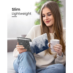 Moko coque pour 7" kindle paperblanc 12e gén 2025/2026 & kindle colorsoft 2024/2025, ultra clair souple et coque arrière paillet