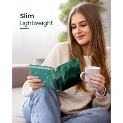 Moko coque pour 7" kindle paperblanc 12e gén 2025/2026 & kindle colorsoft 2024/2025, ultra clair souple et coque arrière paillet