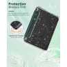 Moko coque pour 7" kindle paperblanc 12e gén 2025/2026 & kindle colorsoft 2024/2025, ultra clair souple et coque arrière paillet