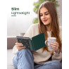 Moko coque pour 7" kindle paperblanc 12e gén 2025/2026 & kindle colorsoft 2024/2025, ultra clair souple et coque arrière paillet