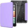 Moko coque pour 7" kindle paperblanc 12e gén 2025/2026 & kindle colorsoft 2024/2025, ultra clair souple et coque arrière paillet