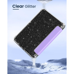 Moko coque pour 7" kindle paperblanc 12e gén 2025/2026 & kindle colorsoft 2024/2025, ultra clair souple et coque arrière paillet