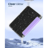 Moko coque pour 7" kindle paperblanc 12e gén 2025/2026 & kindle colorsoft 2024/2025, ultra clair souple et coque arrière paillet