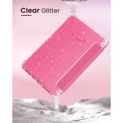 Moko coque pour 7" kindle paperblanc 12e gén 2025/2026 & kindle colorsoft 2024/2025, ultra clair souple et coque arrière paillet