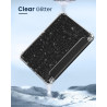 Moko coque pour 7" kindle paperblanc 12e gén 2025/2026 & kindle colorsoft 2024/2025, ultra clair souple et coque arrière paillet